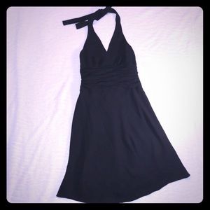 Halter Tie Little Black Dress